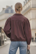 GIA STUDED FRONT TIE BLOUSE