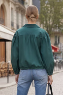 GIA STUDED FRONT TIE BLOUSE
