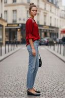 EDEN 3/4 SLEEVE EMBROIDERED BLOUSE