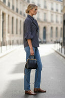 JOY BUBBLE SLEEVE DETACHABLE SCARF BLOUSE