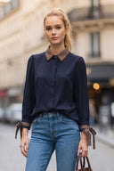 OLIVIA DETACHABLE COLLAR BLOUSE
