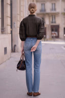 SOPHIE TEXTURED PLEAT DETAIL 3/4 SLEEVE BLOUSE