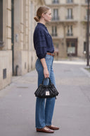 SOPHIE TEXTURED PLEAT DETAIL 3/4 SLEEVE BLOUSE