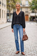 LANA BRAIDED GOLD BEAD BLOUSE