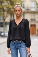 LANA BRAIDED GOLD BEAD BLOUSE