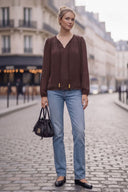LANA BRAIDED GOLD BEAD BLOUSE
