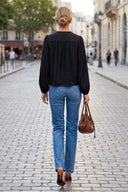 LANA BRAIDED GOLD BEAD BLOUSE