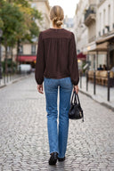 LANA BRAIDED GOLD BEAD BLOUSE