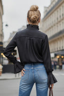 DEMI RUFFLE SLEEVE BLOUSE