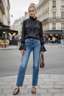 DEMI RUFFLE SLEEVE BLOUSE