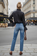 DEMI RUFFLE SLEEVE BLOUSE