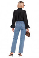 DEMI RUFFLE SLEEVE BLOUSE