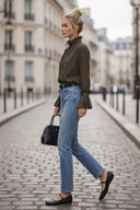 DEMI RUFFLE SLEEVE BLOUSE