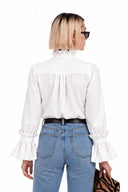 DEMI RUFFLE SLEEVE BLOUSE