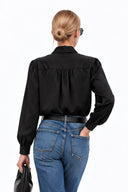 LIVIA DETACHABLE TASSEL SCARF BLOUSE
