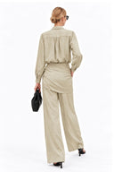 LIVIA DETACHABLE TASSEL SCARF BLOUSE