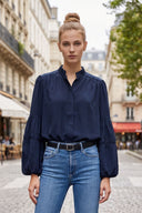 MIA BUBBLE SLEEVE BLOUSE