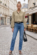 MIA BUBBLE SLEEVE BLOUSE