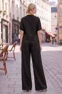 LILY WEAVE GAUZE ZIP UP BLOUSE