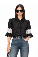 JENNY LACE INSERT BLOUSE
