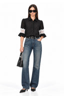 JENNY LACE INSERT BLOUSE