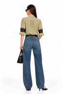 JENNY LACE INSERT BLOUSE