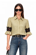 JENNY LACE INSERT BLOUSE