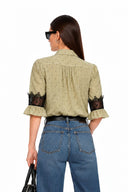 JENNY LACE INSERT BLOUSE