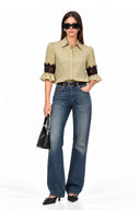 JENNY LACE INSERT BLOUSE