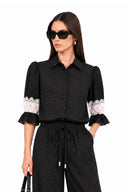 JENNY LACE INSERT BLOUSE