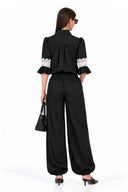 JENNY LACE INSERT BLOUSE