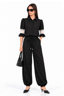 JENNY LACE INSERT BLOUSE