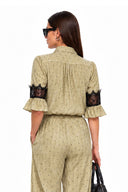 JENNY LACE INSERT BLOUSE