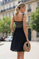 Multi-Color Smocking MinI Dress