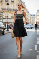 Multi-Color Smocking MinI Dress