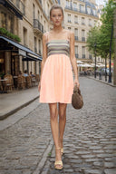 Multi-Color Smocking MinI Dress