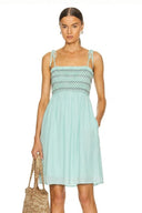 Multi-Color Smocking MinI Dress