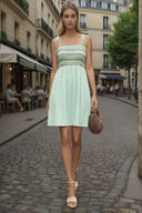 Multi-Color Smocking MinI Dress