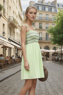 Multi-Color Smocking MinI Dress