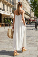 POM-POM MAXI SLEEVELESS DRESS