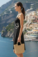 WAIST APPLIQUE DRESS