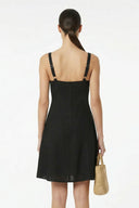 WAIST APPLIQUE DRESS