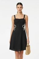 WAIST APPLIQUE DRESS