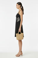 WAIST APPLIQUE DRESS