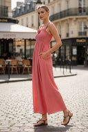 BELLA ROSA SMOCKED MAXI DRESS