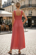 BELLA ROSA SMOCKED MAXI DRESS