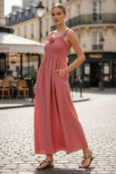 BELLA ROSA SMOCKED MAXI DRESS