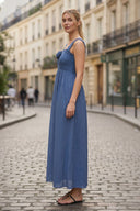 BELLA ROSA SMOCKED MAXI DRESS