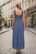BELLA ROSA SMOCKED MAXI DRESS