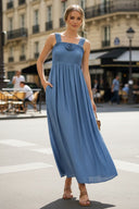BELLA ROSA SMOCKED MAXI DRESS